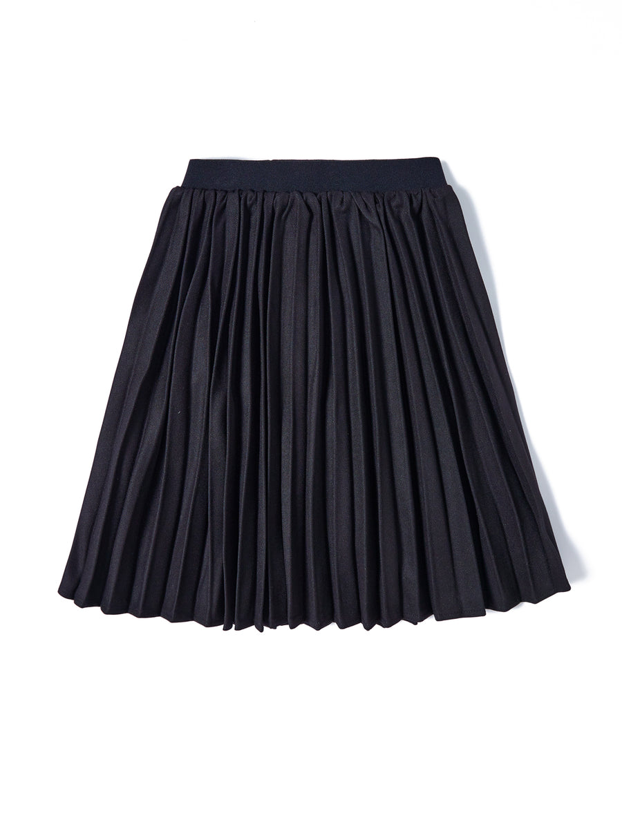 Accordion Pleated Skirt - Black – Lulu Kids Clothing