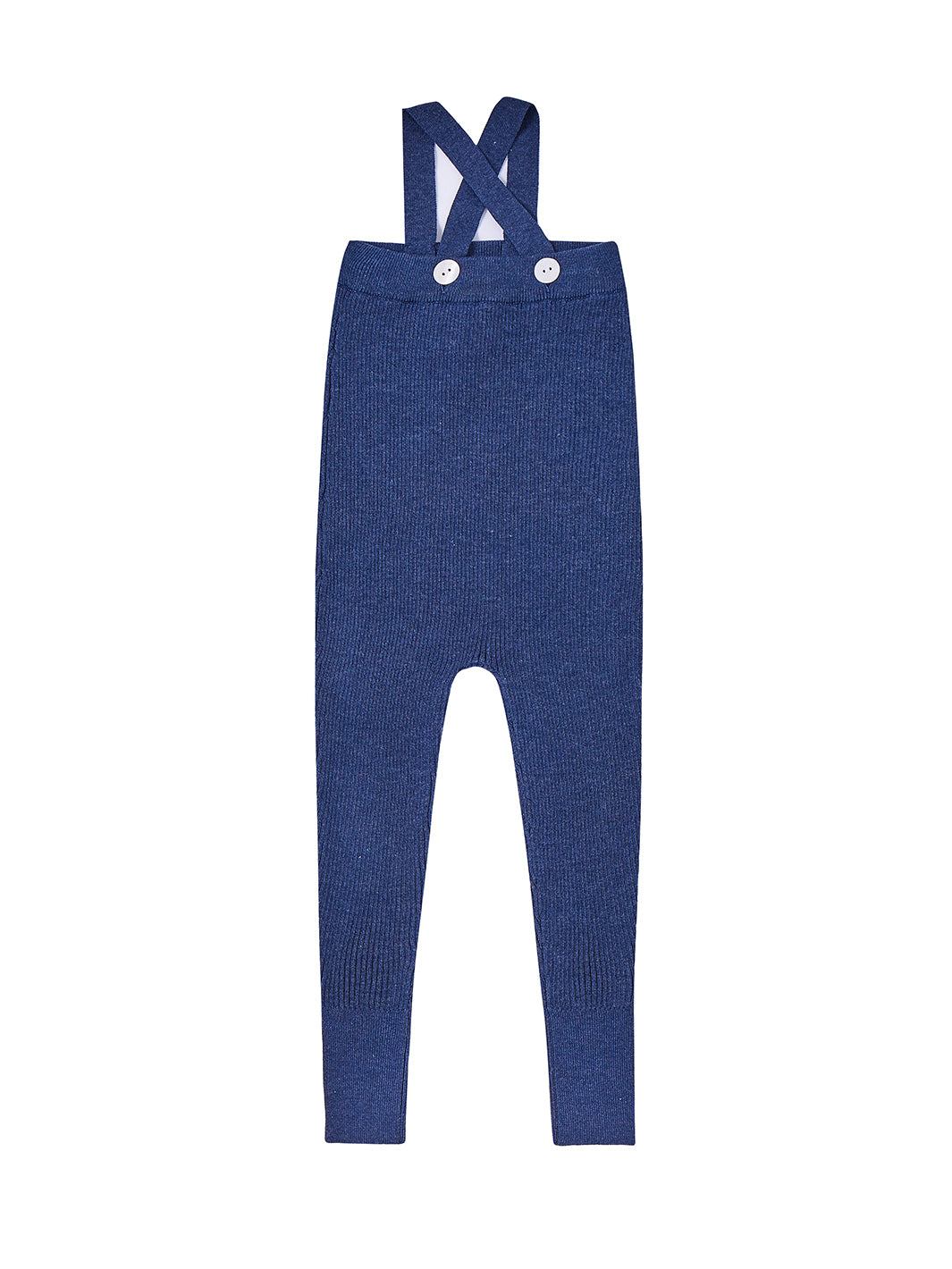 Peto con tirantes - Mezcla azul gris
