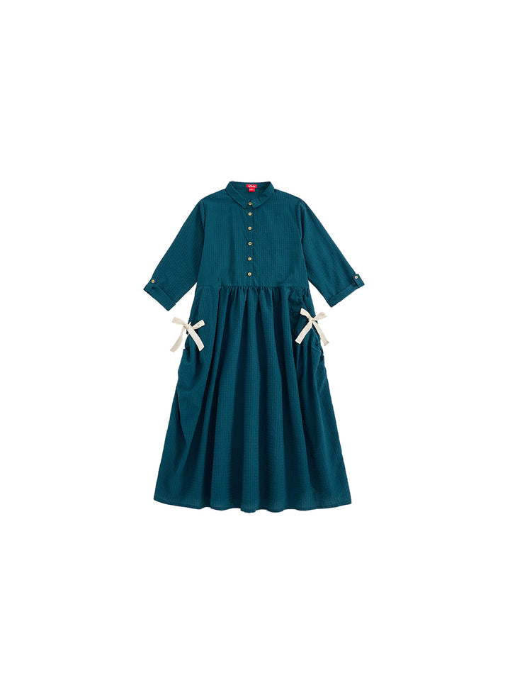 Side Pocket Bow Dress