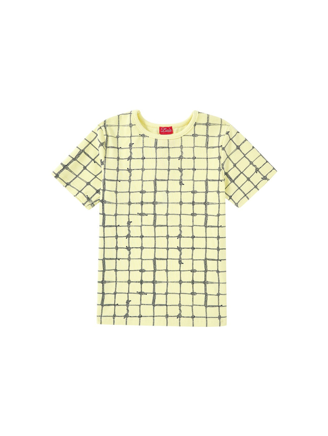 Nautical Print Short Sleeve T-shirt - Baby Yellow
