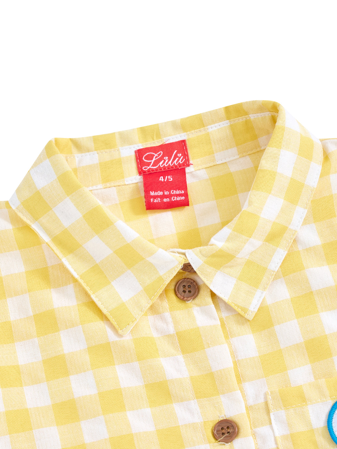 Gingham Collar Shirt