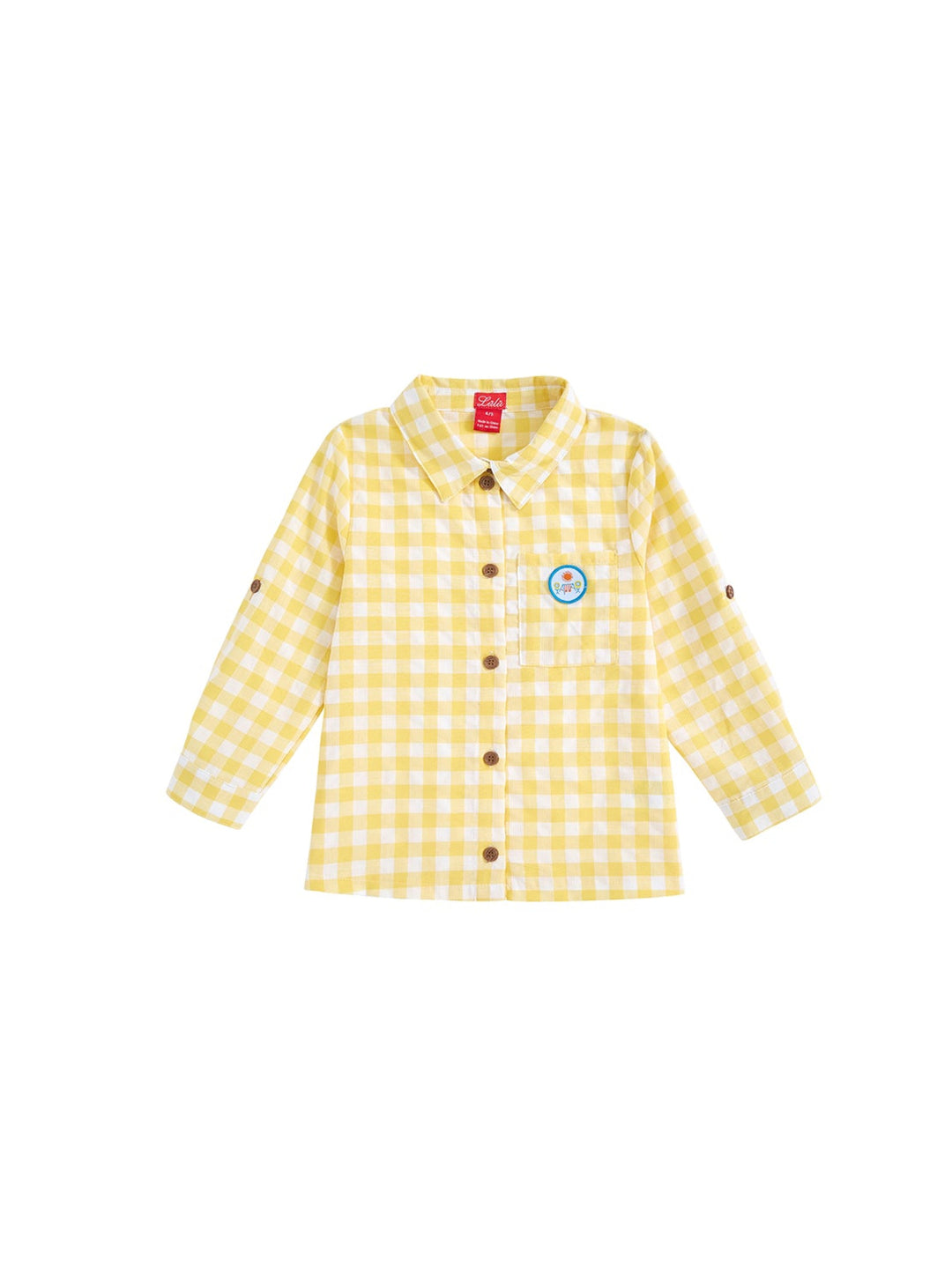 Gingham Collar Shirt