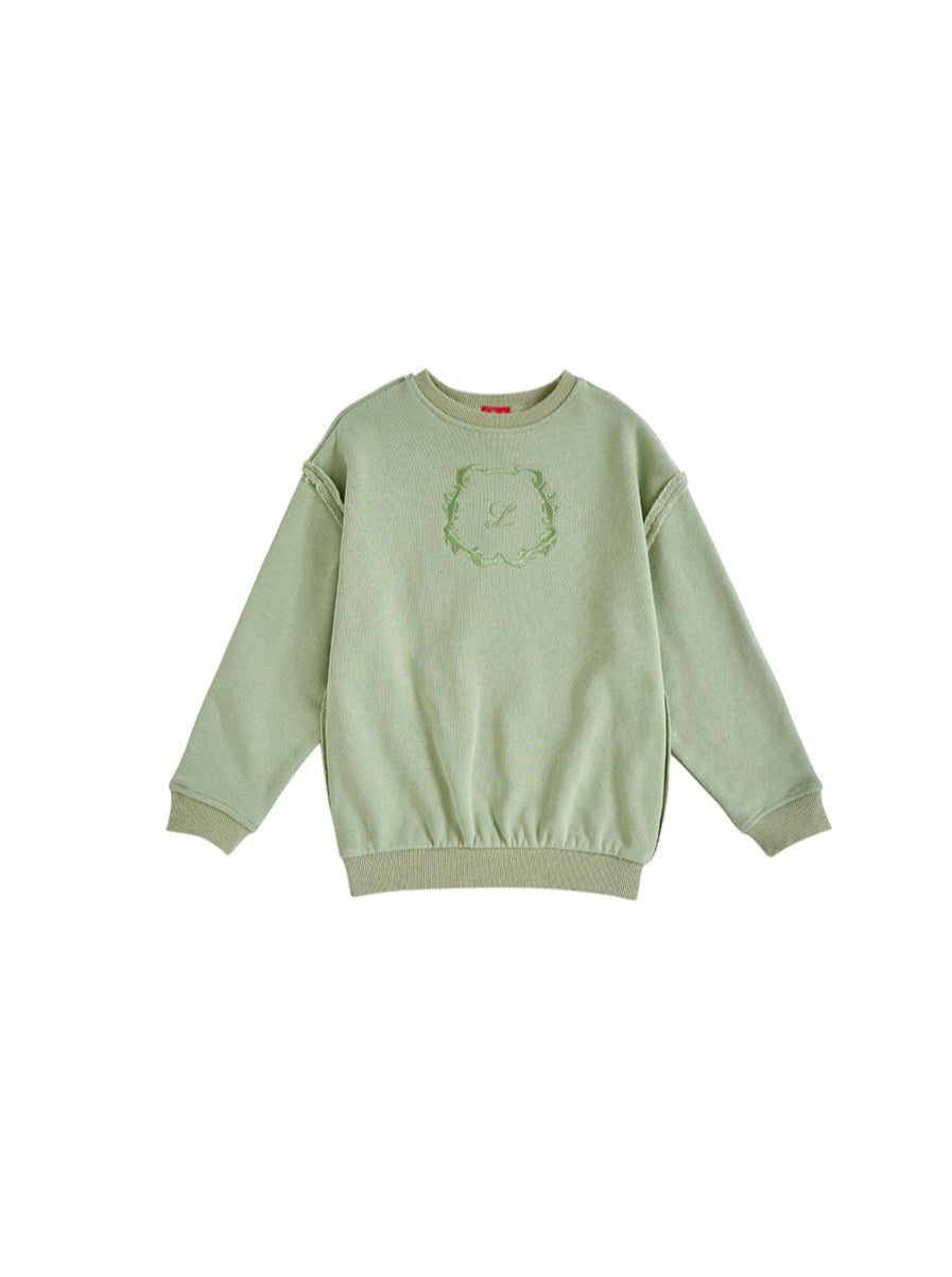 Big Emblem Top - Seafoam
