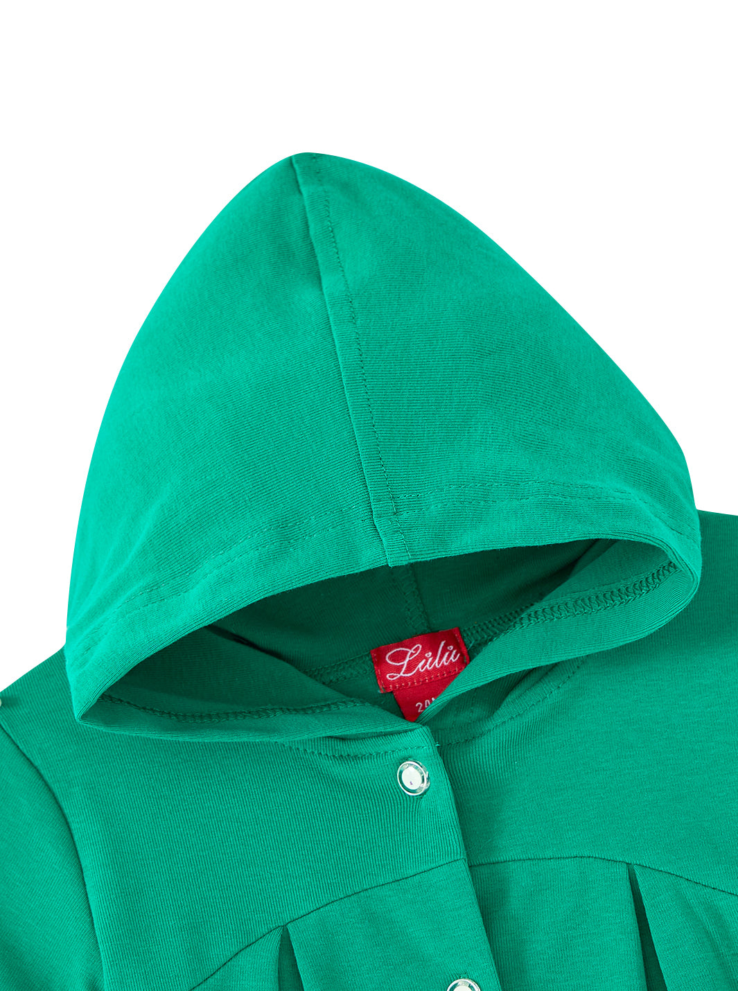 Baby Hood Button Overall - Green