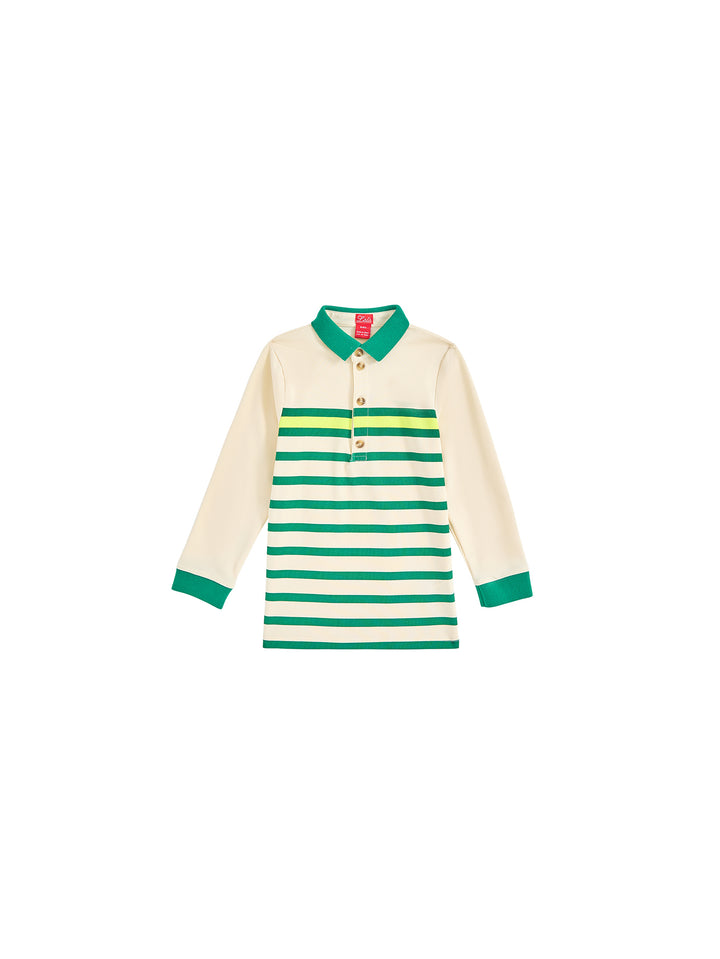 Stripe Print Polo