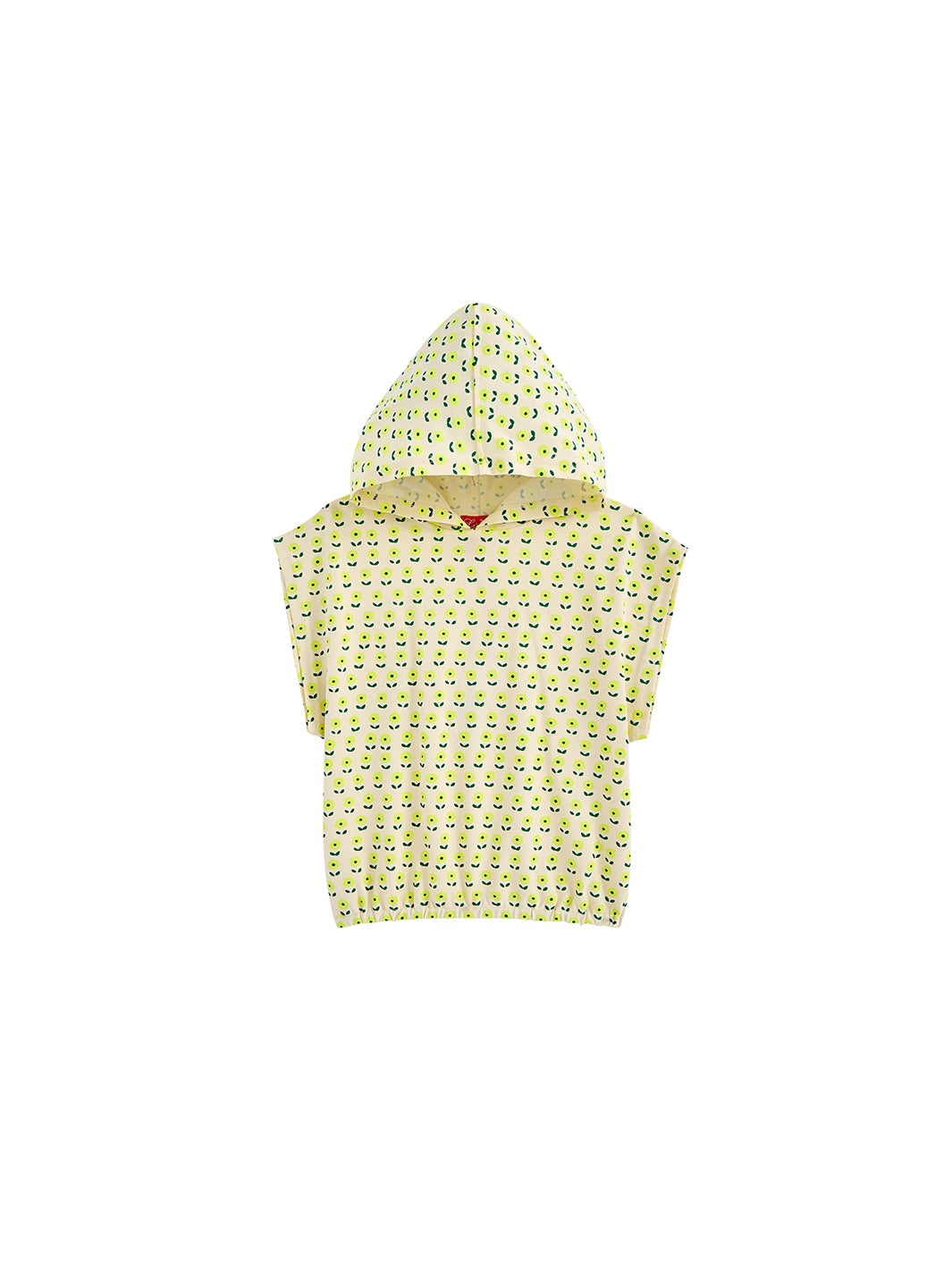 Hooded Floral Print Top