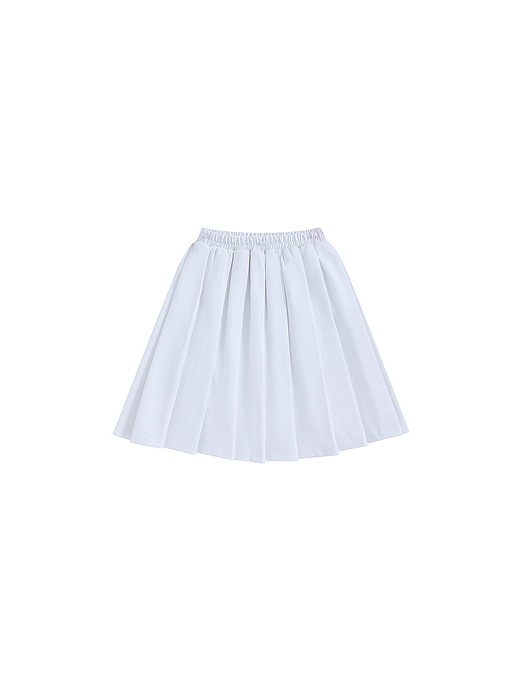 Classic Pleated Skirt - Pure White