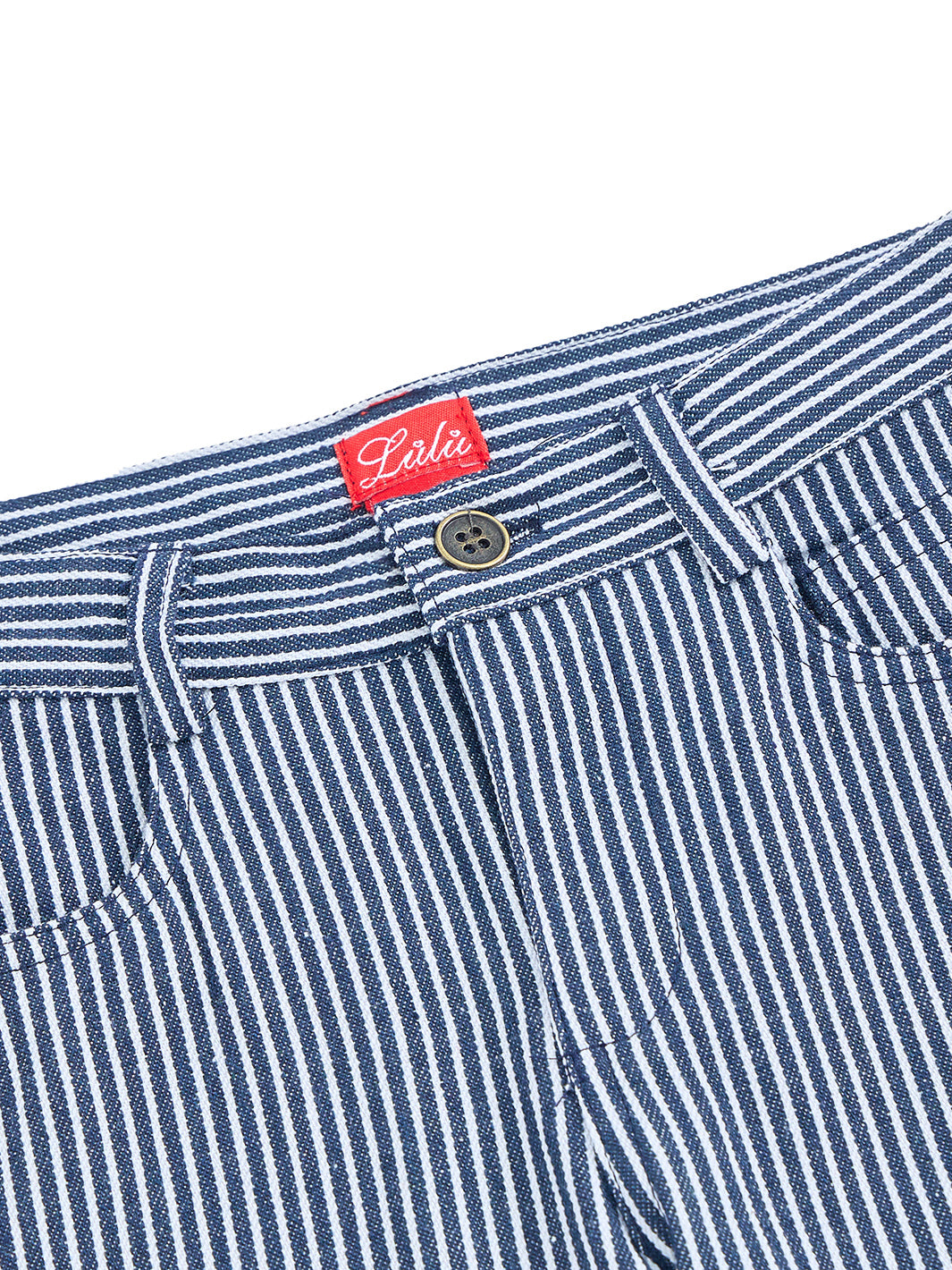 Denim Striped Long Pants