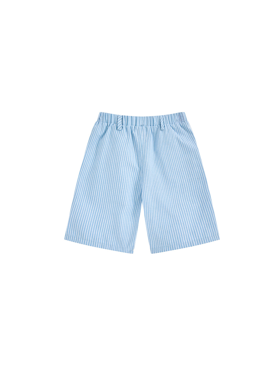 Denim Striped Shorts - Lt. Blue