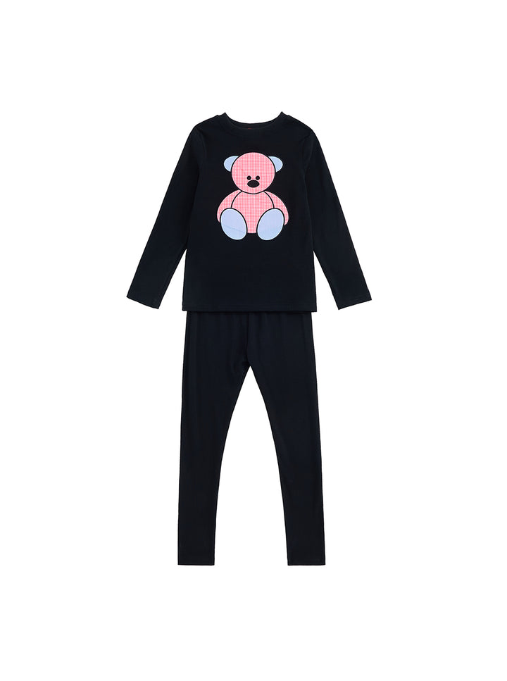 Girl Gingham Bear Set