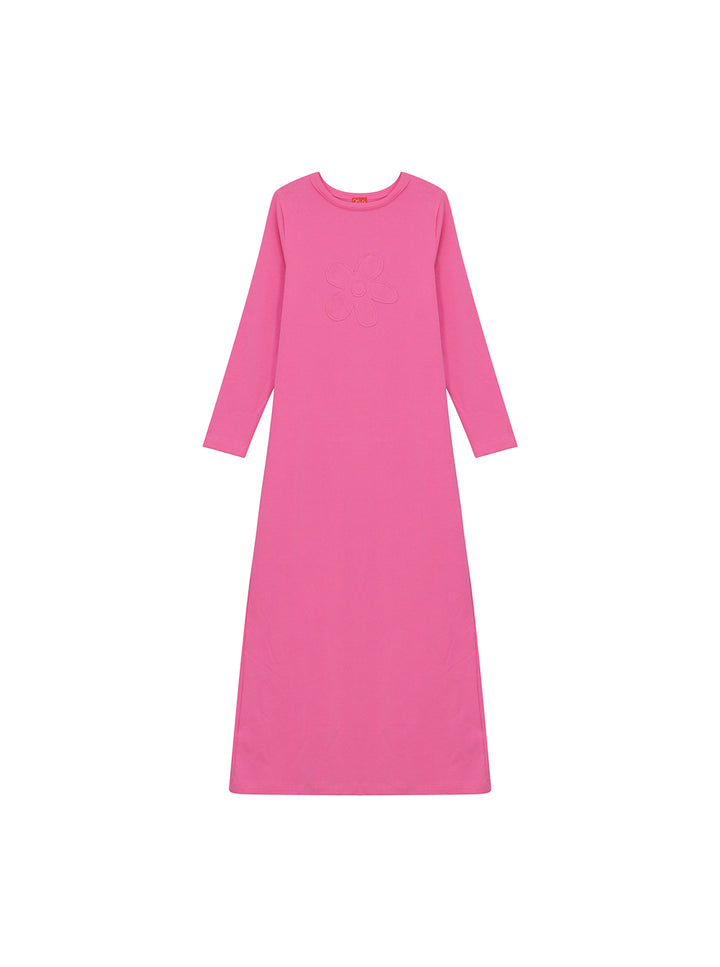 Flower Raw Edge Nightgown