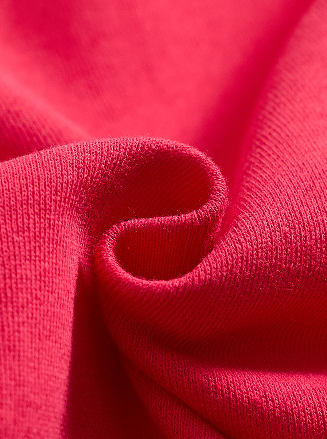 French Terry Dress - Red