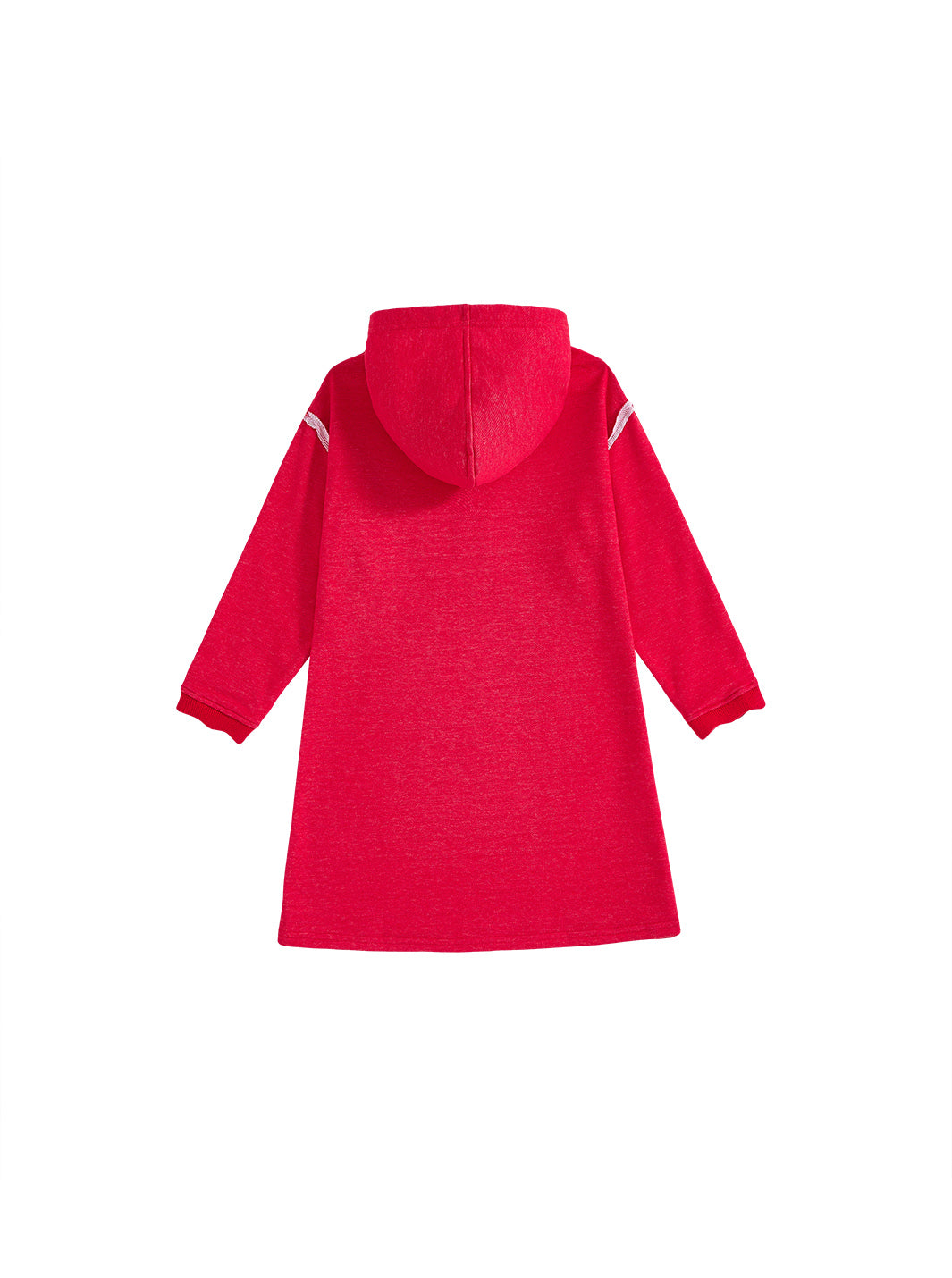 Scallop Ribbed Hooded Dress