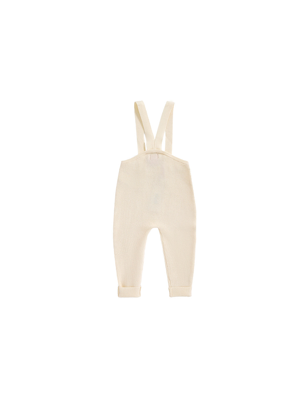 Baby Knit Legging Overall - Almond White