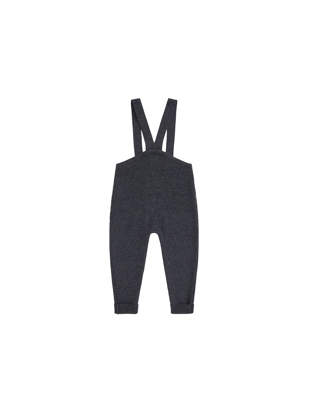 Baby Knit Legging Overall - Charcoal Mélange