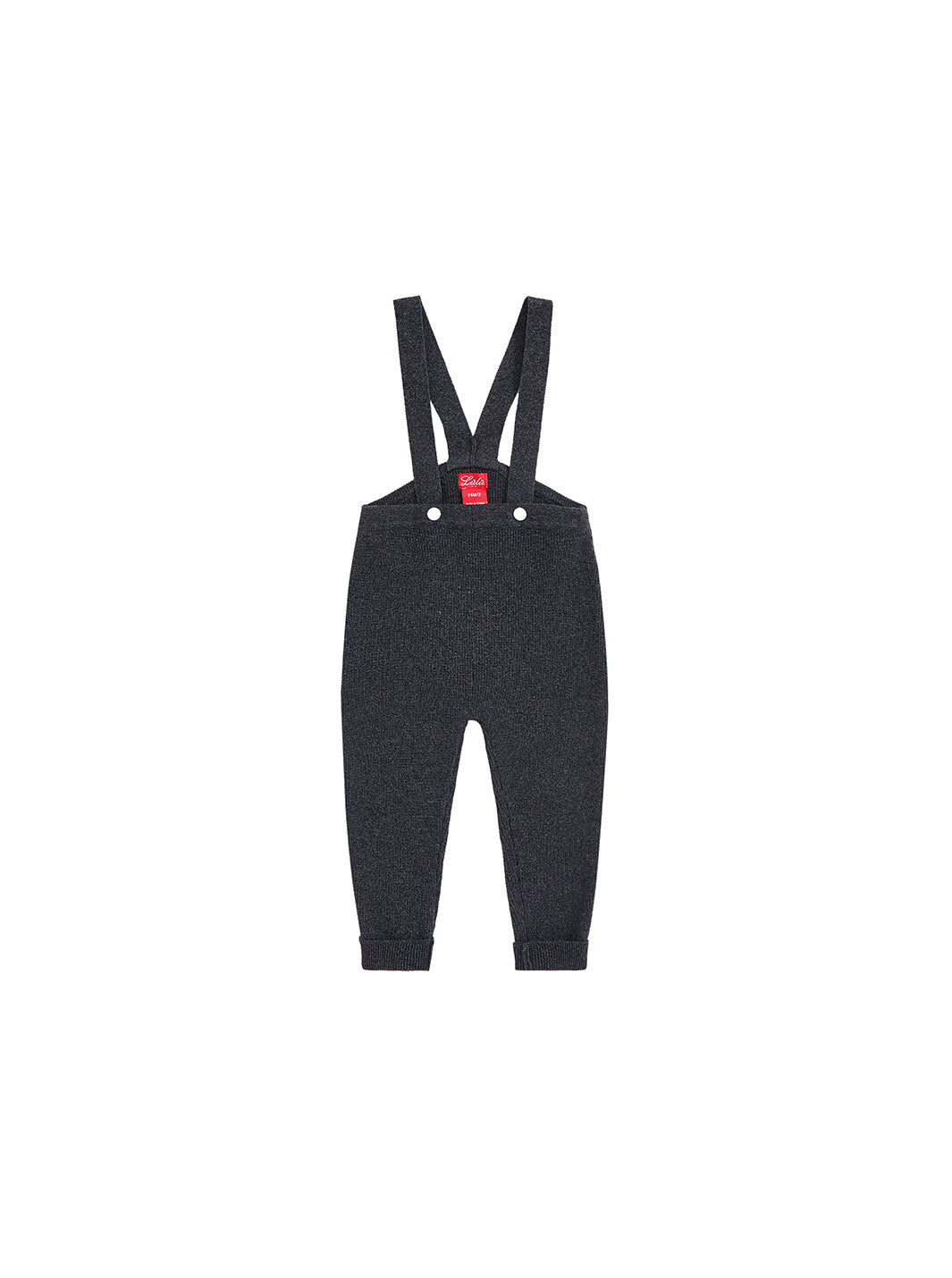 Baby Knit Legging Overall - Charcoal Mélange