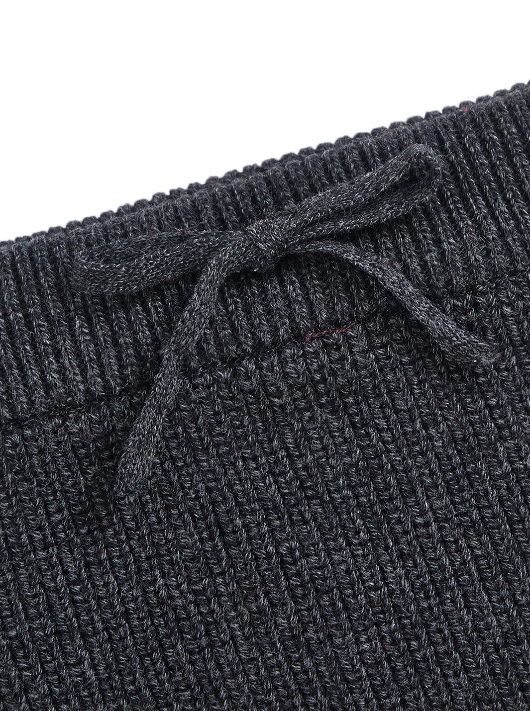 Baby Knit Rib Panty - Charcoal Mélange