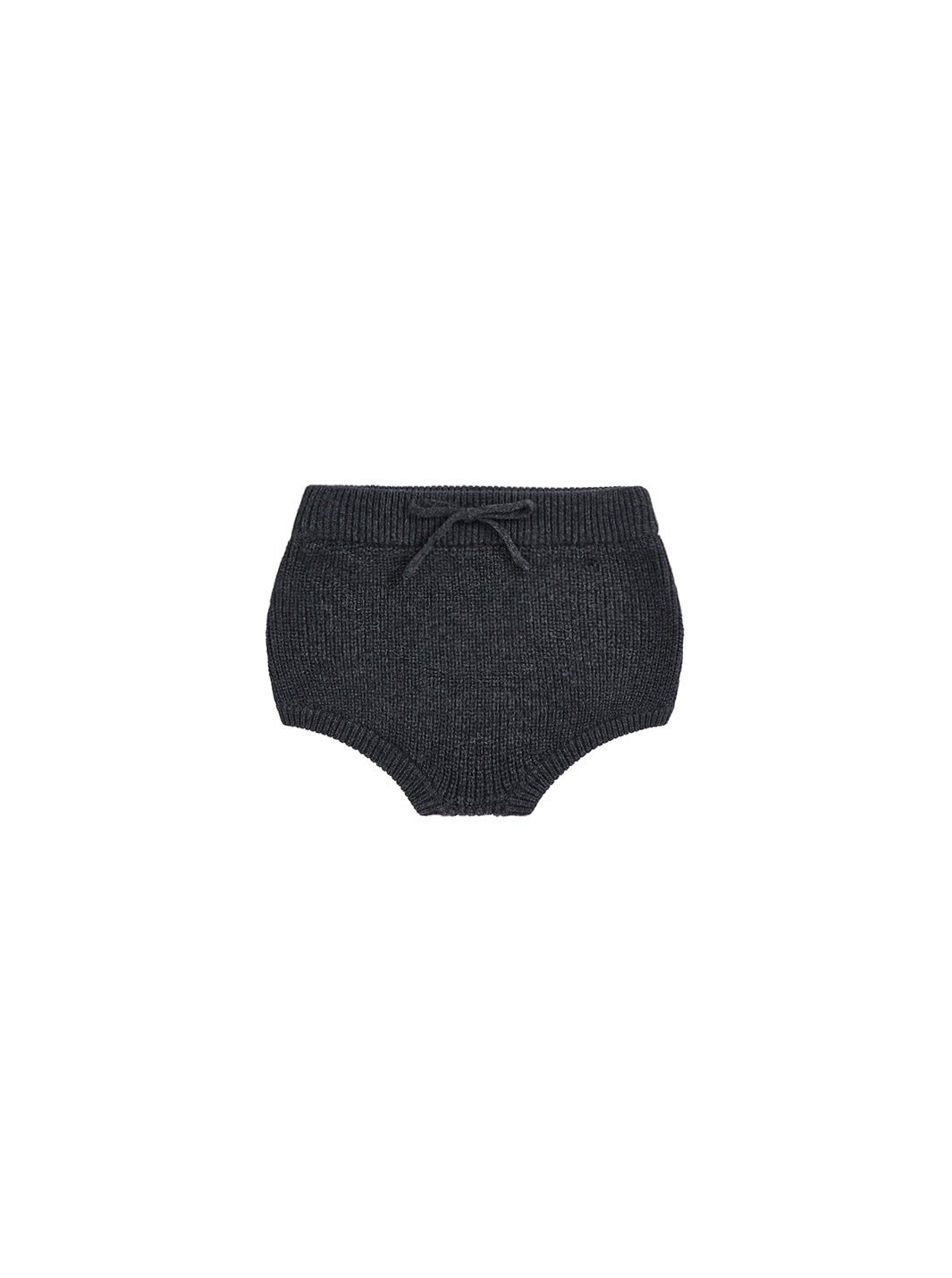 Baby Knit Rib Panty - Charcoal Mélange
