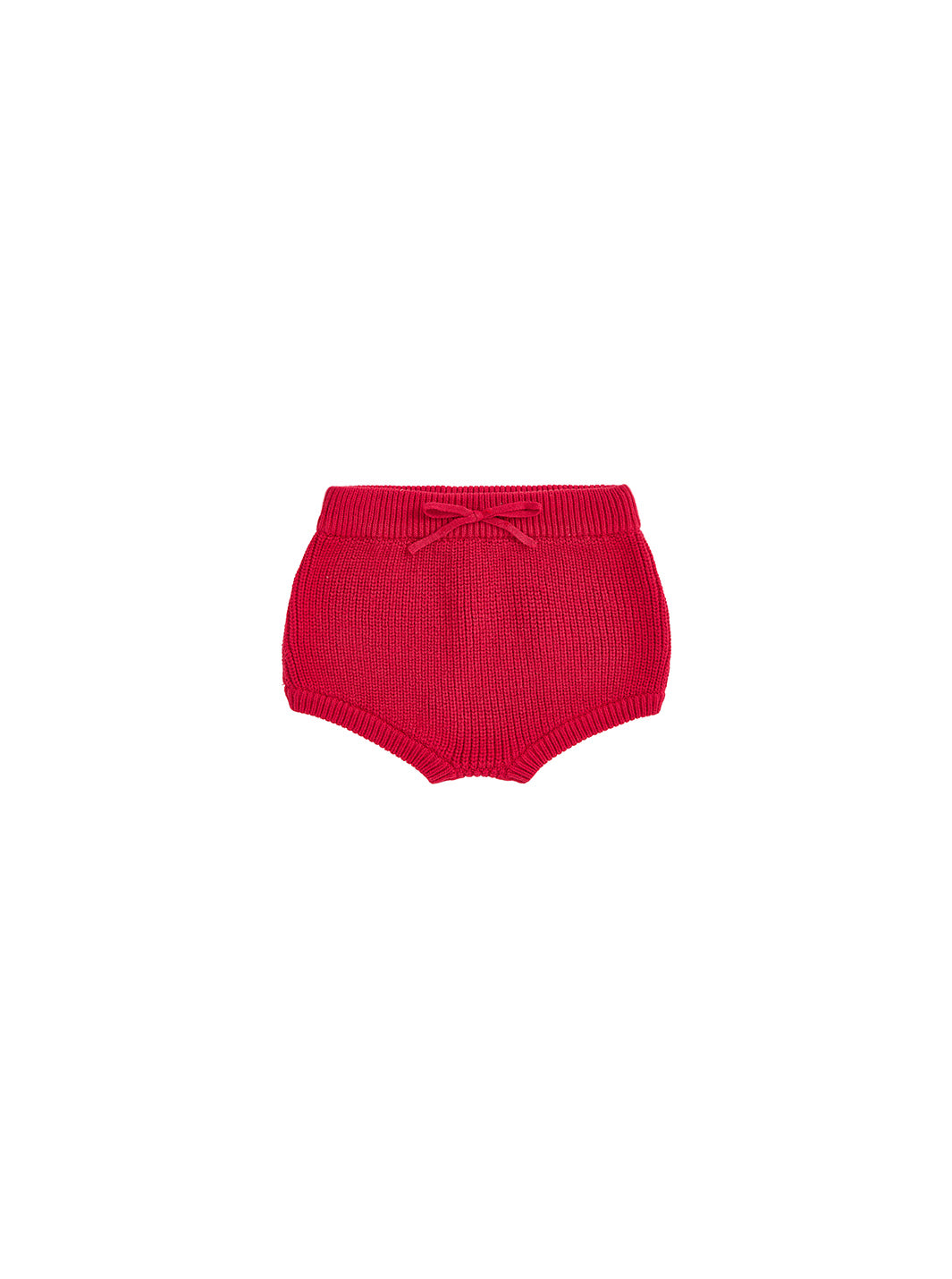 Baby Knit Rib Panty - Red Mix