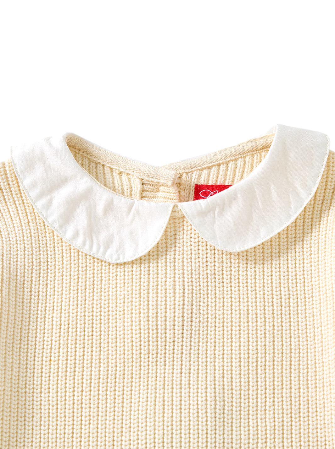 Combo Color Sweater - Almond White