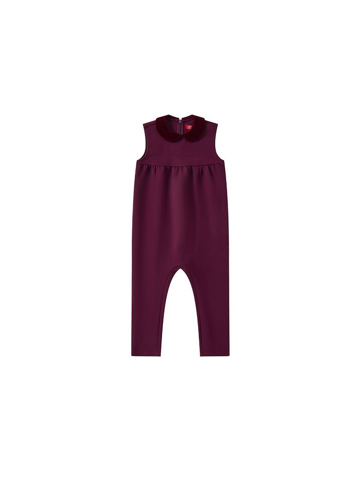 Velvet Collar Overall