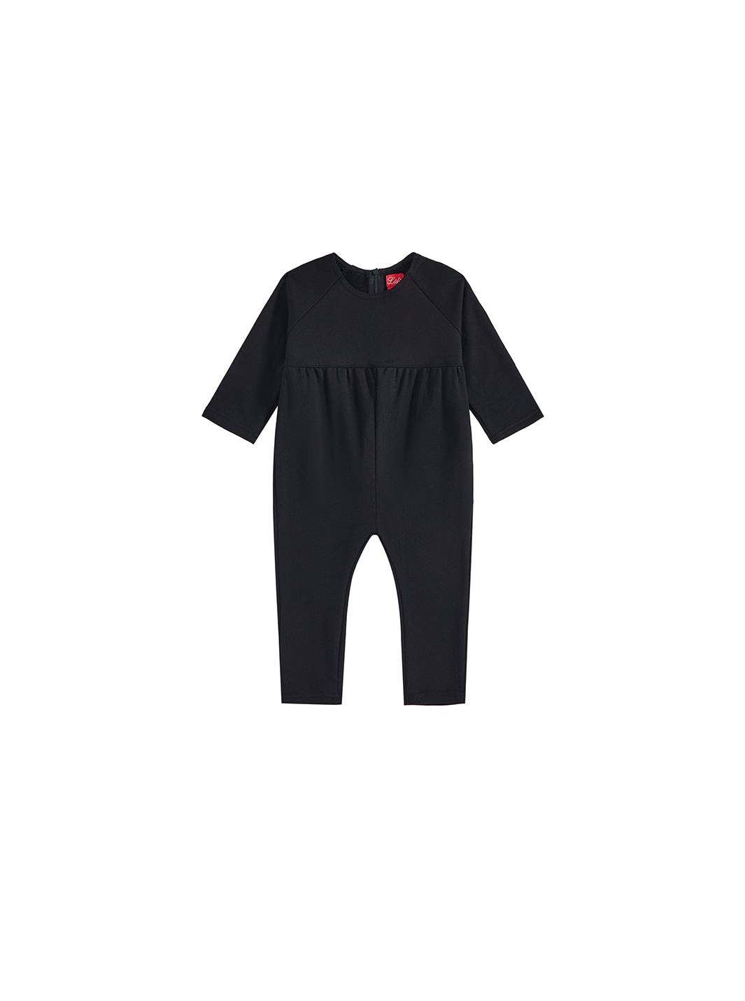 Solid Overall Robe - Black