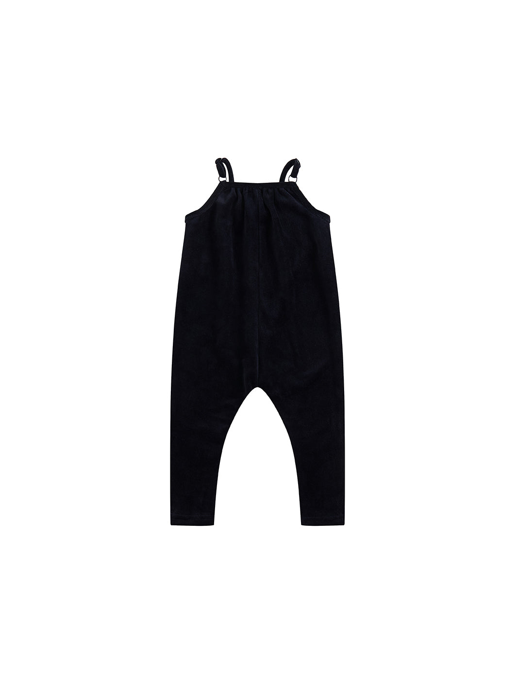 Velour Overall Robe - Black