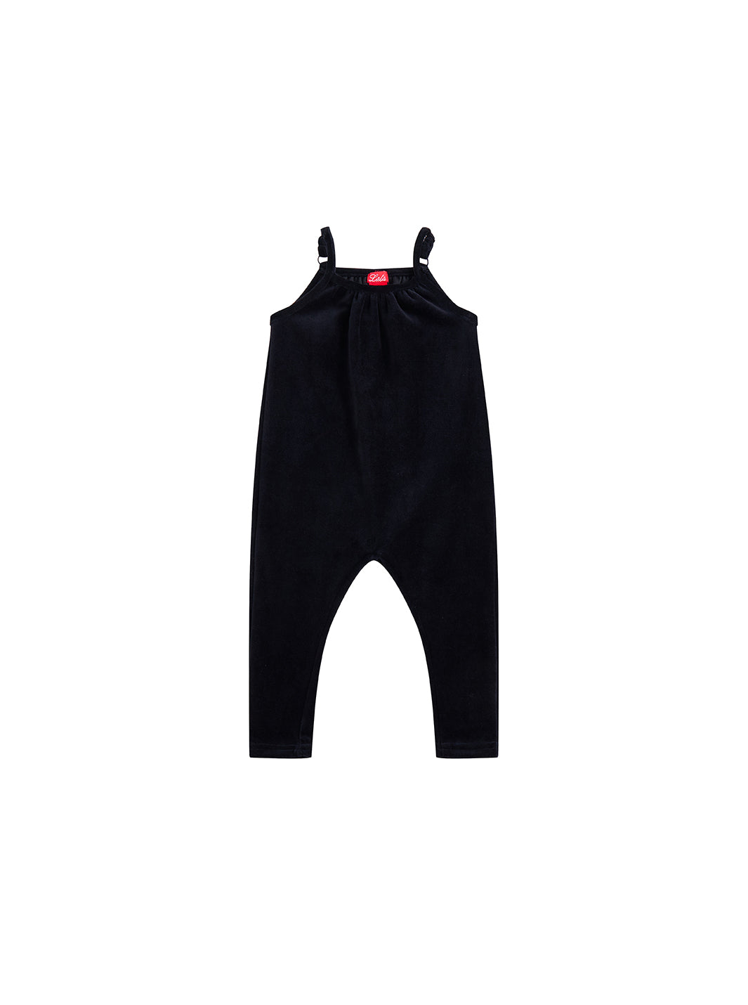 Velour Overall Robe - Black
