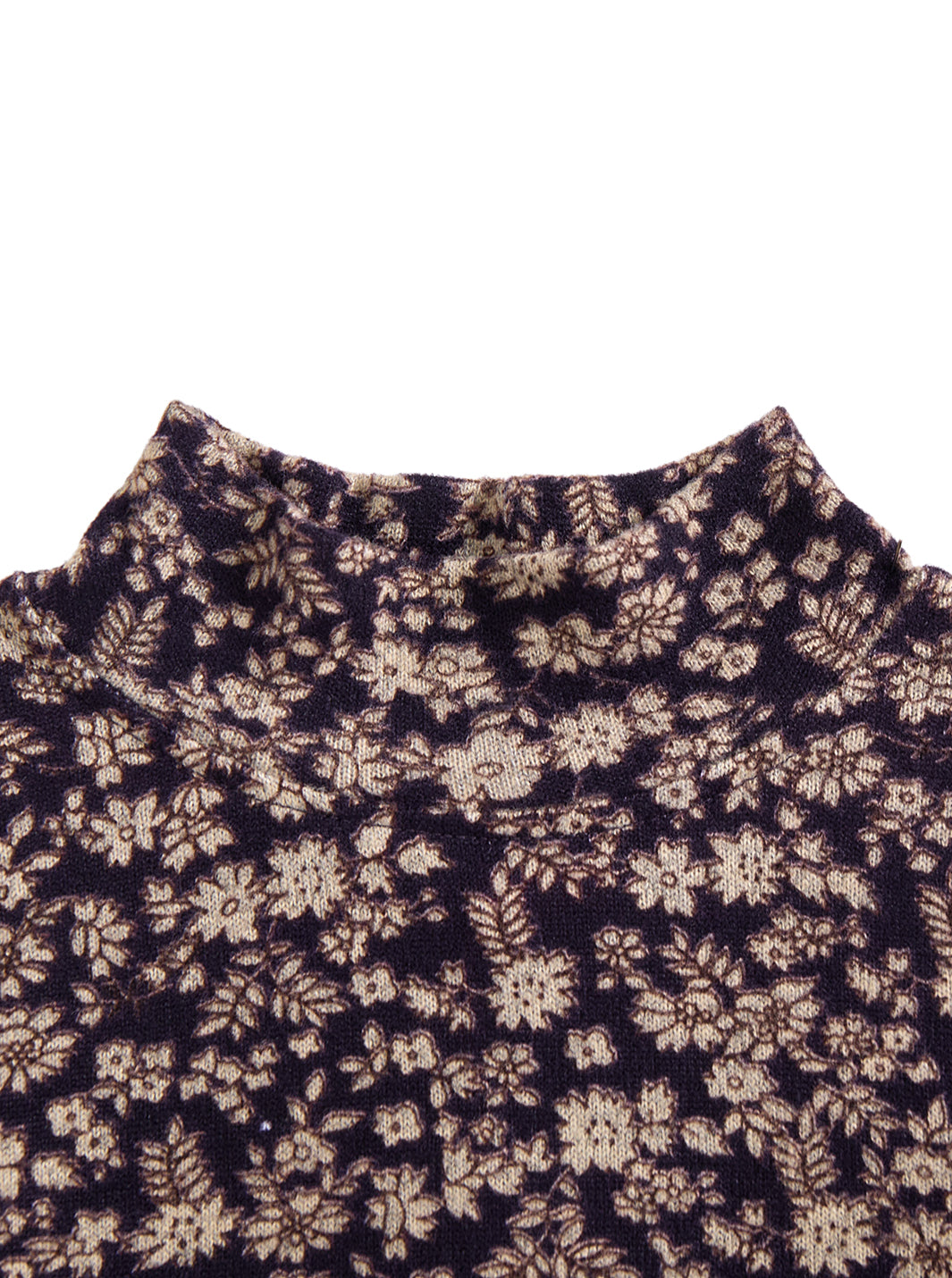 Floral Mock Neck T-shirt