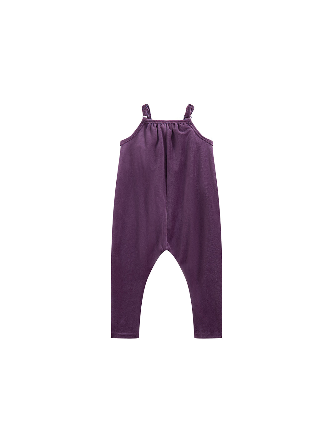 Velour Overall Robe - Plum