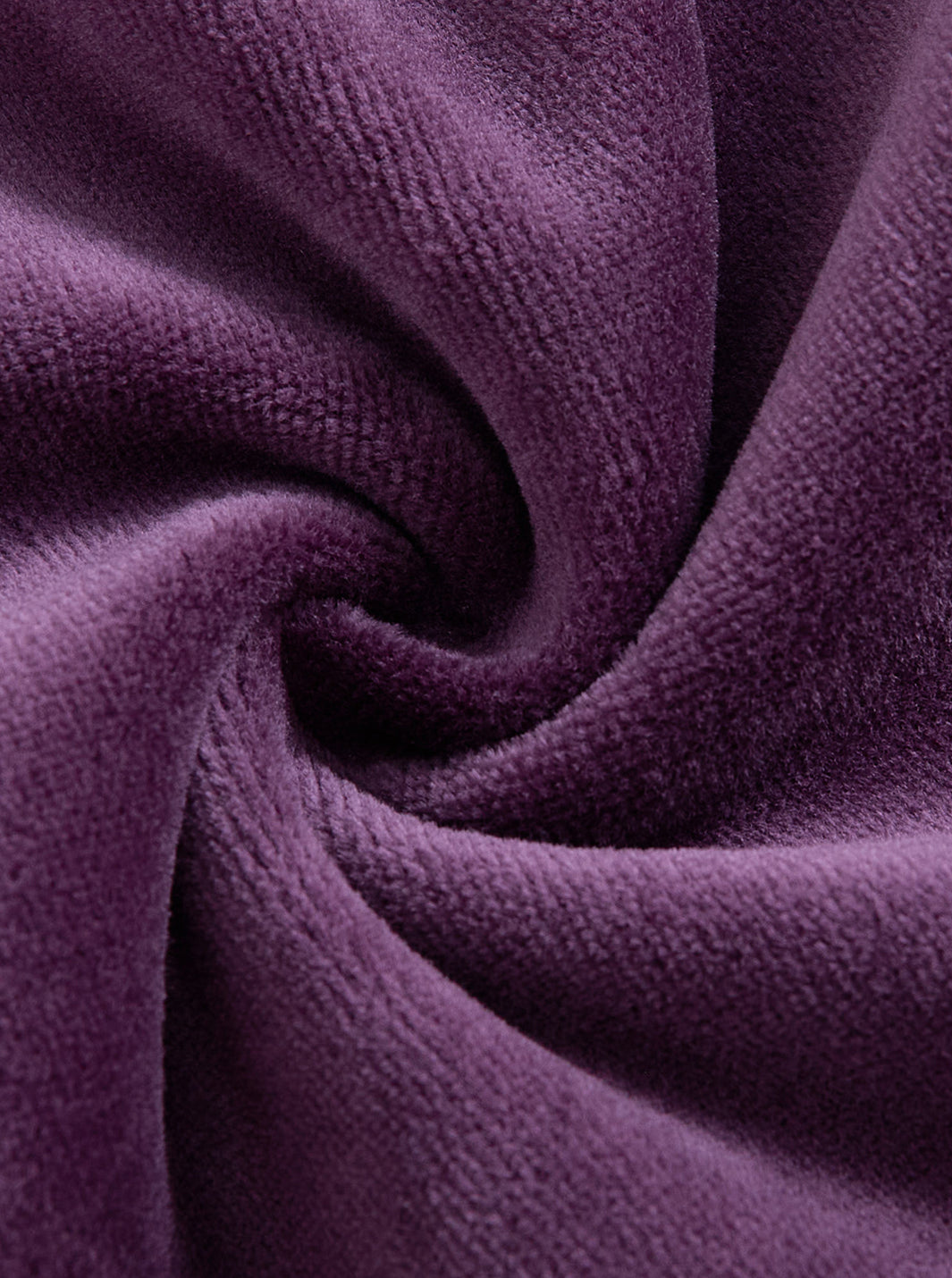 Velour Overall Robe - Plum