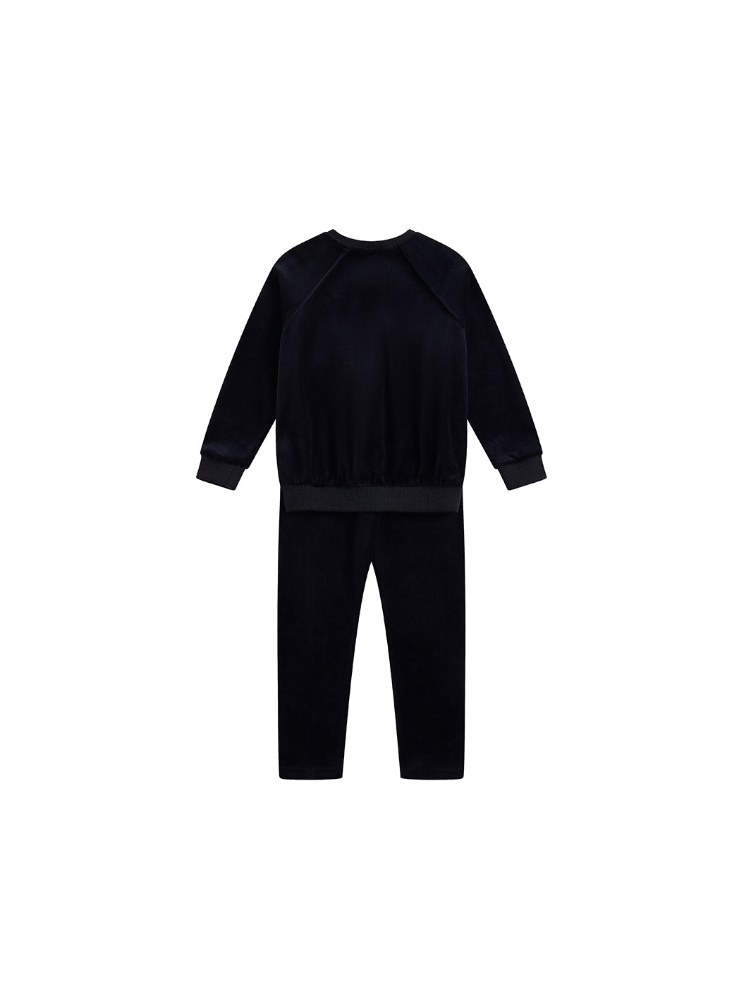 Velour Button Set - Black