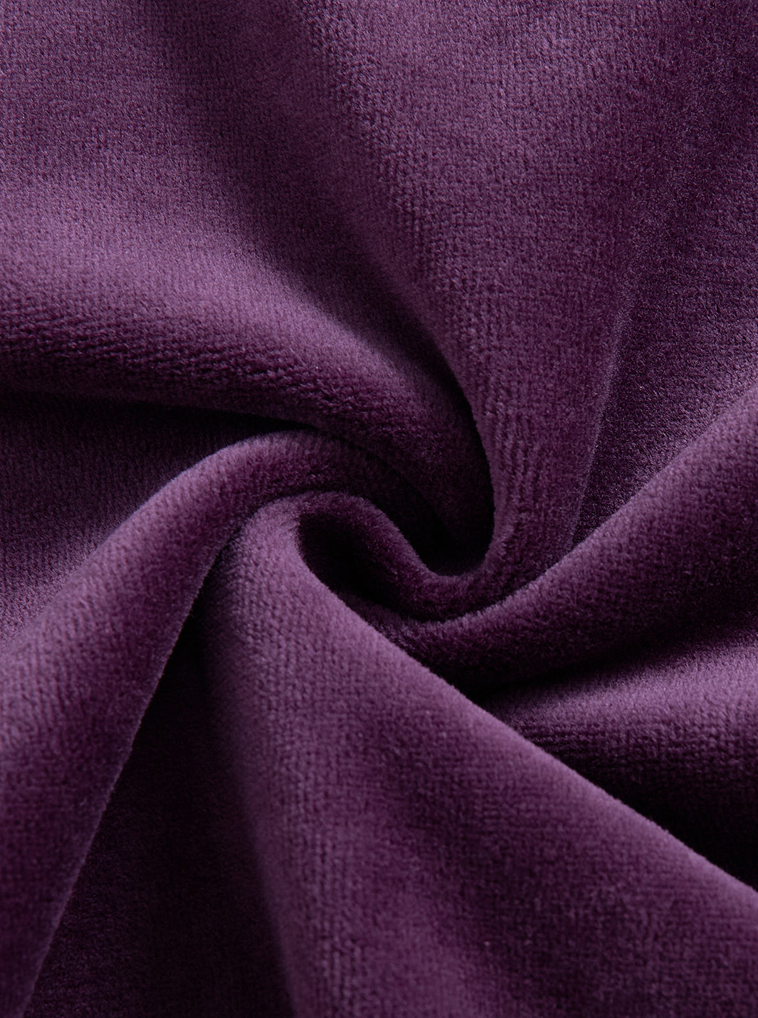Velour Button Set - Plum