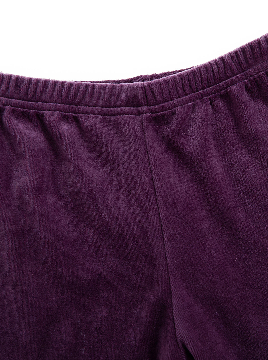 Velour Button Set - Plum