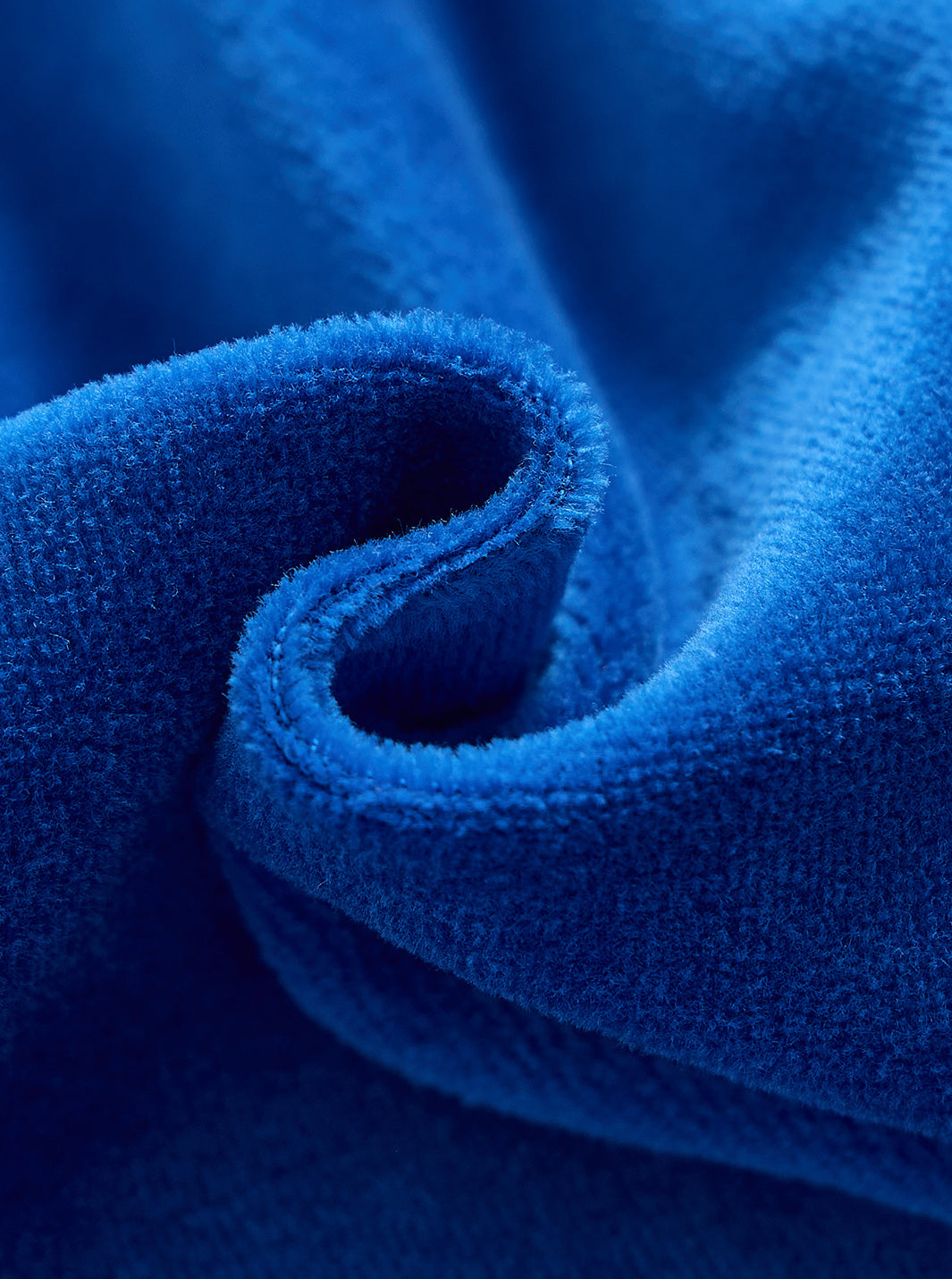Jumper Cotton Velour Ribbon Robe - Cobalt