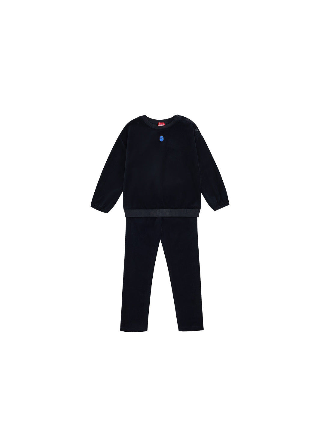 Boy Cotton Velour Emblem Set