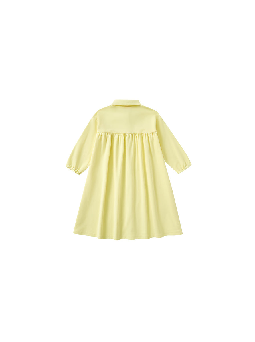 ルルです Yellow Jersey Dress – Lulu Kids Clothing