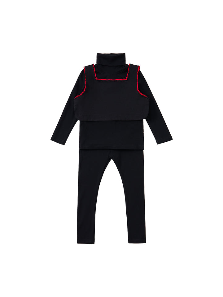 Rickrack Turtleneck Set