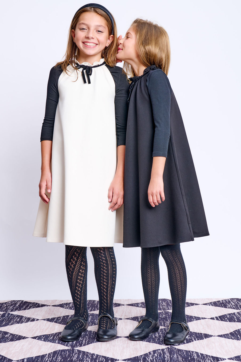 Trim Bow Jumper -Black