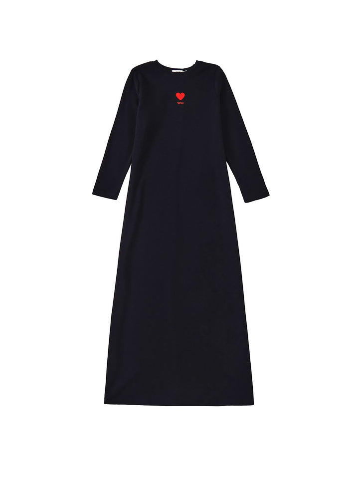 Heart Bonne Nuit Print Nightgown