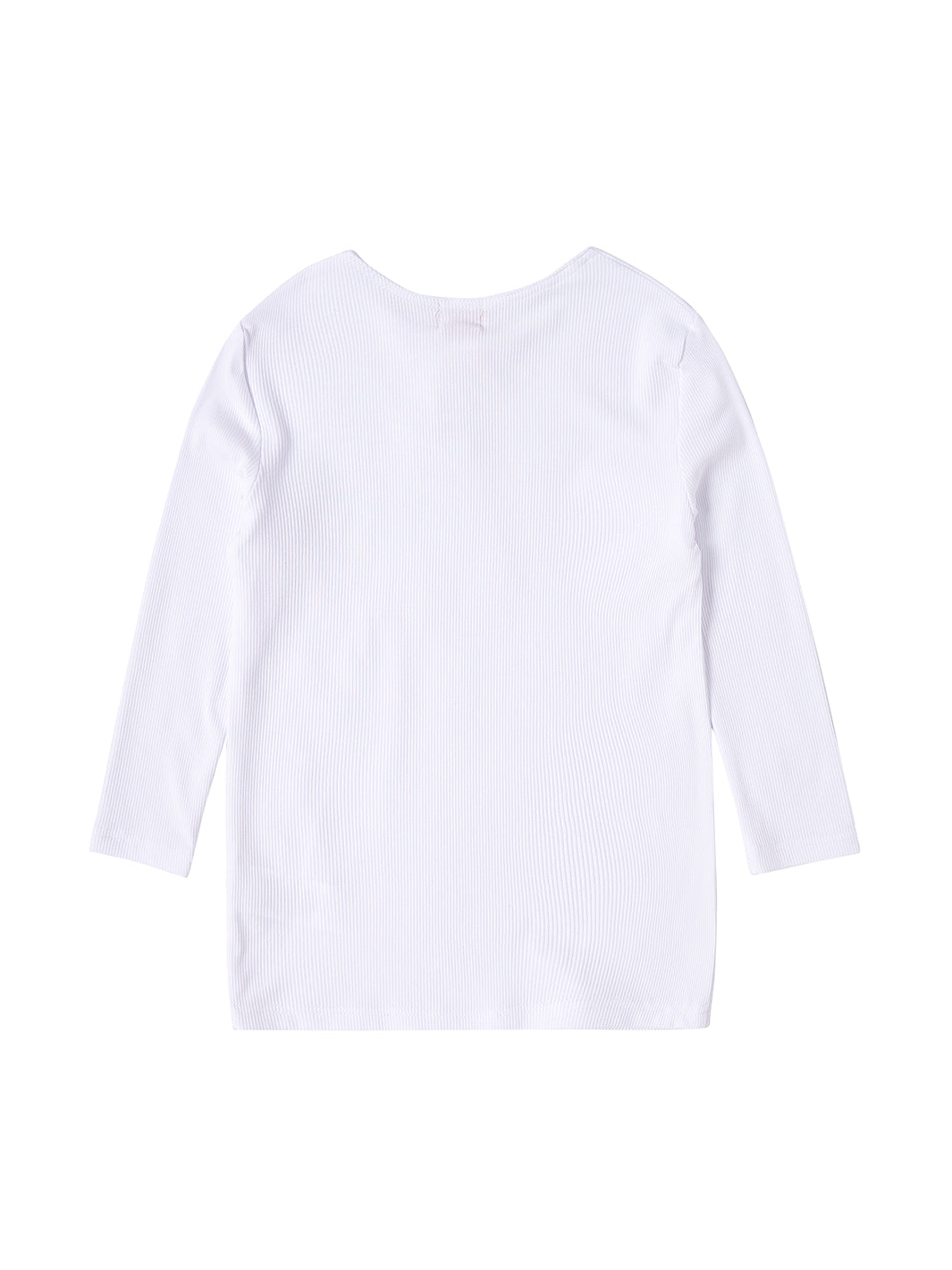Camiseta básica de manga larga - Blanco