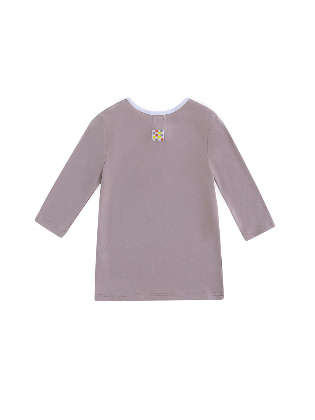 Camiseta Combo Binding - Beige Combo Blanco