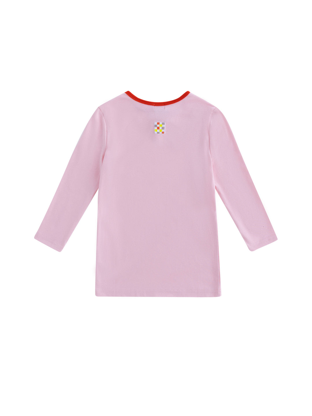 Camiseta combinada con encuadernación - Rosa claro