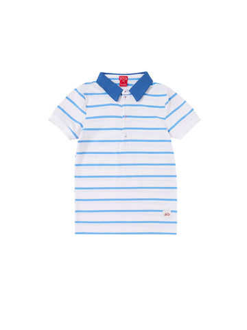 Combo Collar Short Sleeve Polo