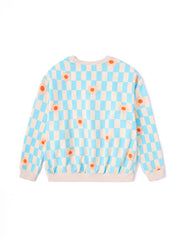 Checked Flower Top