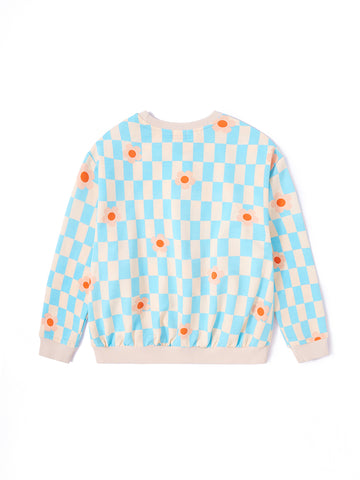 Checked Flower Top