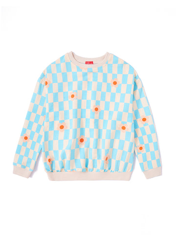 Checked Flower Top