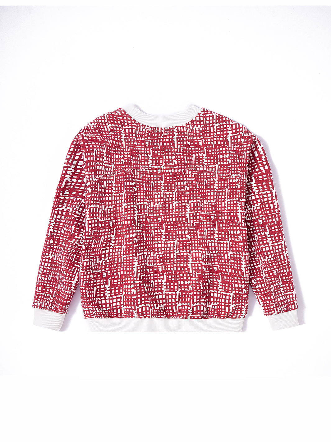 Uneven Checked Print Top