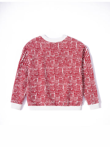 Uneven Checked Print Top
