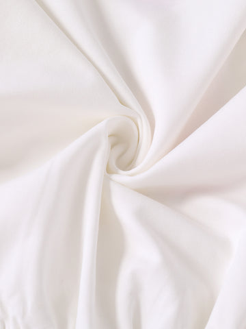 Curved Bottom Top - White